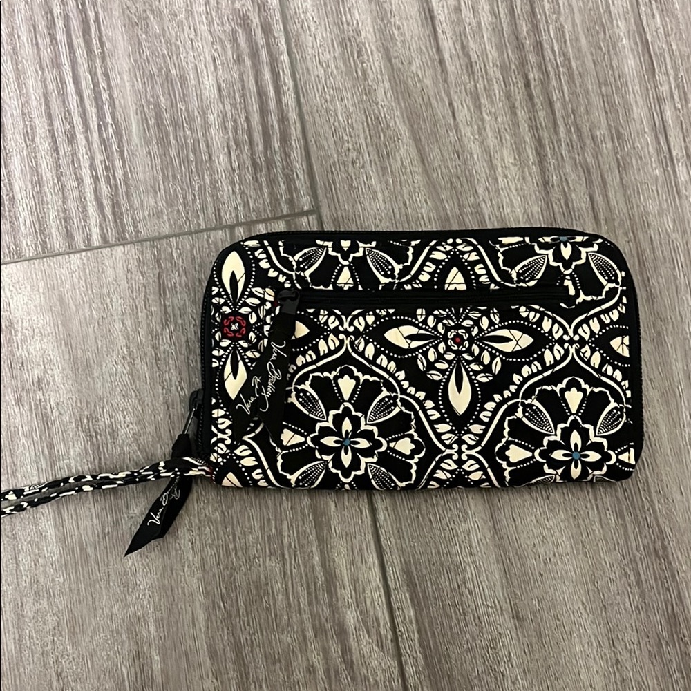 Vera Bradley Black and White Paisley Wallet